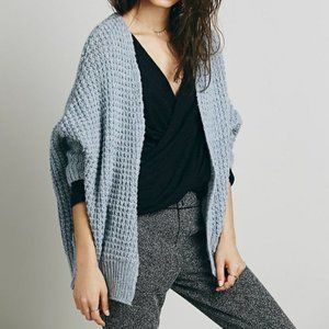 Free People Breeze Dolman Waffle Knit Cardigan XS